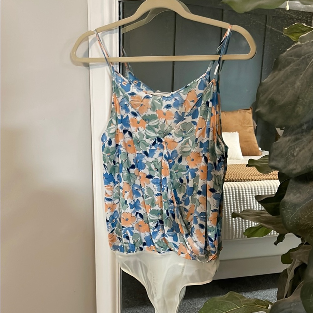 Floral Spaghetti Strap Women's Top